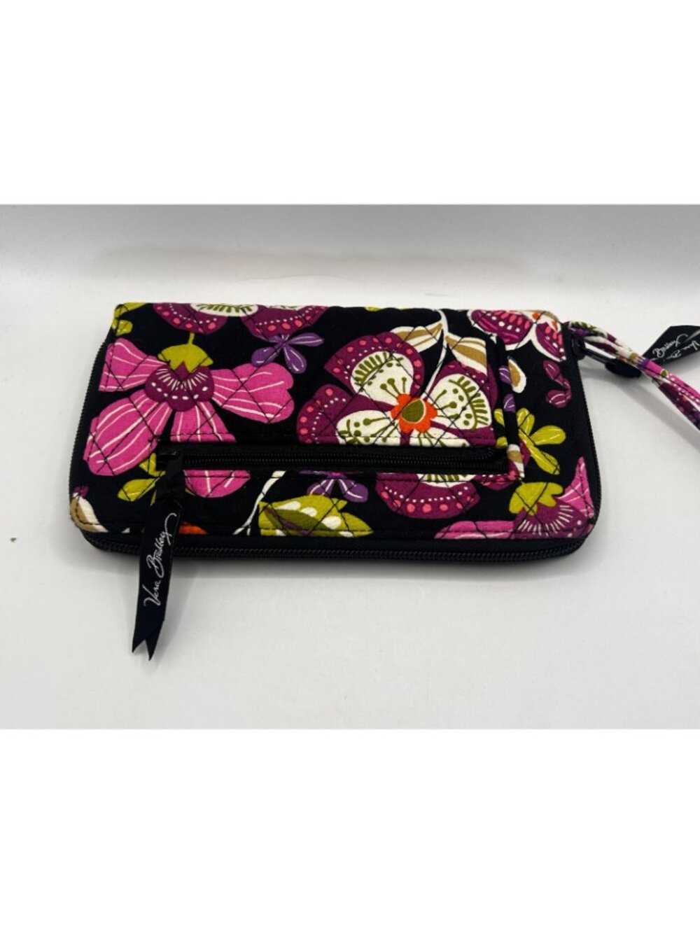 Vera Bradley Accordion Wallet Pirouette Pink - Retired Zip Around Quilted Clutch - Picture 2 of 7